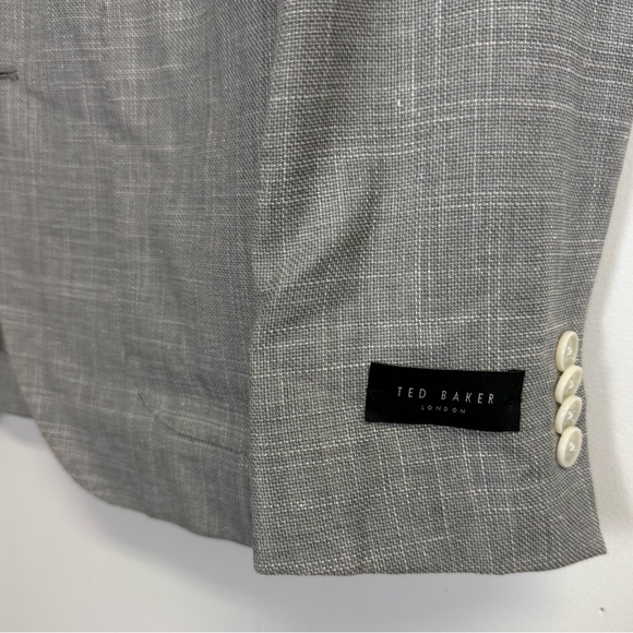 NEW Ted Baker Sport Coat Mens 36R 36 Regular Gray Tom SPJ Partially Lined NWOT - Picture 3 of 11